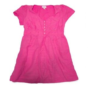 Ingrid + Isabel Pink Short Sleeve Empire‎ Waist Dress M
